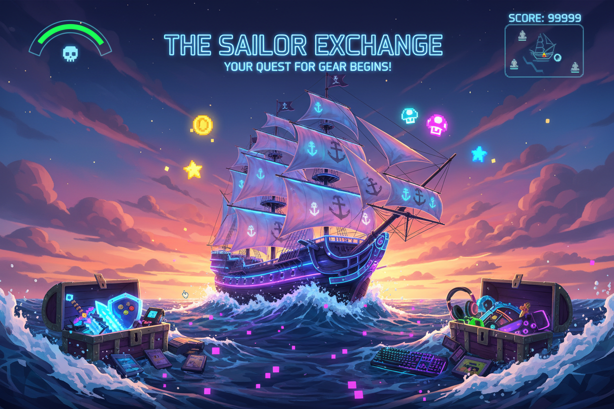 The Sailor Exchange Game-Themed Hero Banner